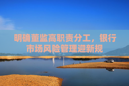 明确董监高职责分工，银行市场风险管理迎新规  第1张