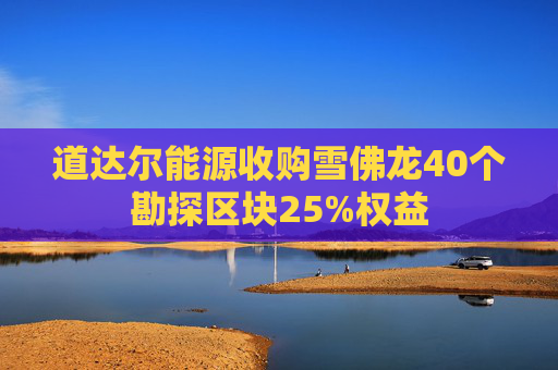 道达尔能源收购雪佛龙40个勘探区块25%权益
