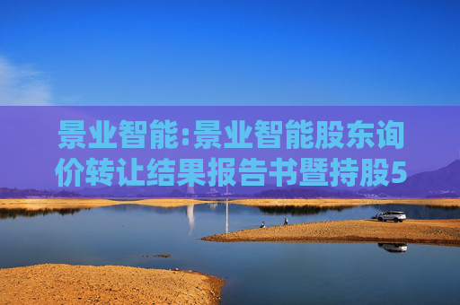 景业智能:景业智能股东询价转让结果报告书暨持股5%以上股东权益变动触及5%整数倍的提示性公告