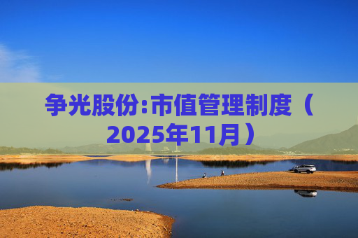 争光股份:市值管理制度（2025年11月）