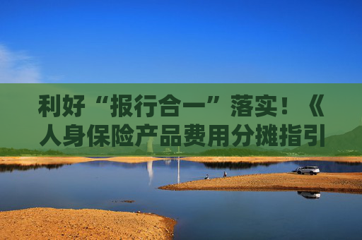 利好“报行合一”落实！《人身保险产品费用分摊指引》出炉