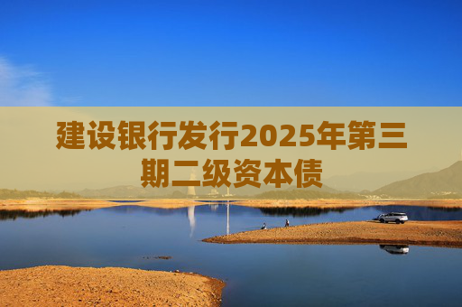 建设银行发行2025年第三期二级资本债