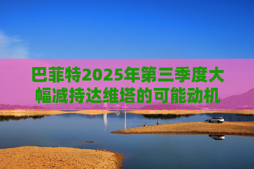 巴菲特2025年第三季度大幅减持达维塔的可能动机
