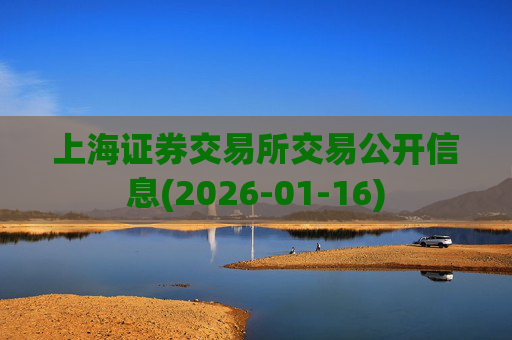 上海证券交易所交易公开信息(2026-01-16)