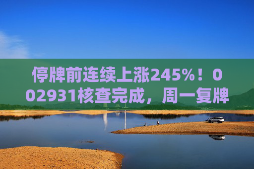 停牌前连续上涨245%！002931核查完成，周一复牌