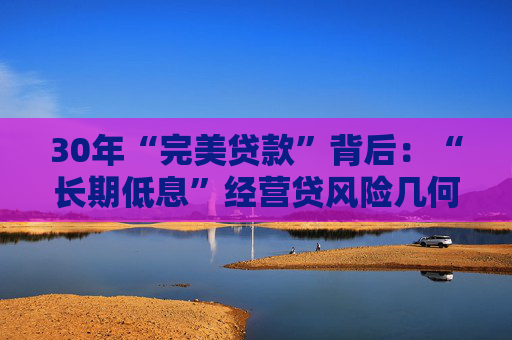 30年“完美贷款”背后：“长期低息”经营贷风险几何？