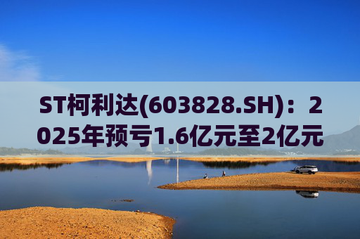 ST柯利达(603828.SH)：2025年预亏1.6亿元至2亿元
