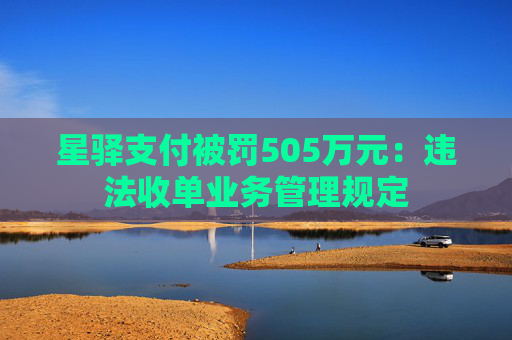 星驿支付被罚505万元：违法收单业务管理规定  第1张