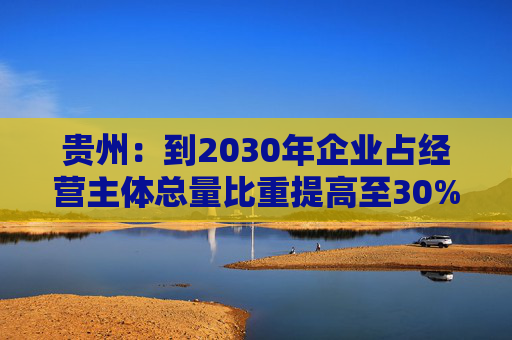 贵州：到2030年企业占经营主体总量比重提高至30%左右
