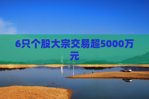 6只个股大宗交易超5000万元