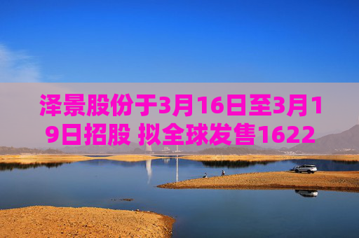 泽景股份于3月16日至3月19日招股 拟全球发售1622.65万股H股