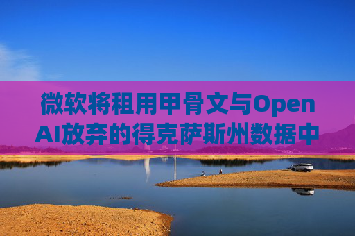 微软将租用甲骨文与OpenAI放弃的得克萨斯州数据中心