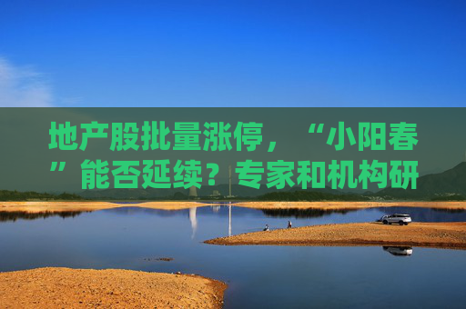 地产股批量涨停,“小阳春”能否延续?专家和机构研判来了 第1张 地产股批量涨停,“小阳春”能否延续?专家和机构研判来了 第1张