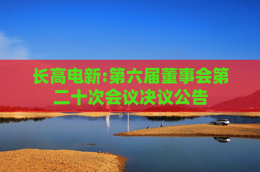 长高电新:第六届董事会第二十次会议决议公告