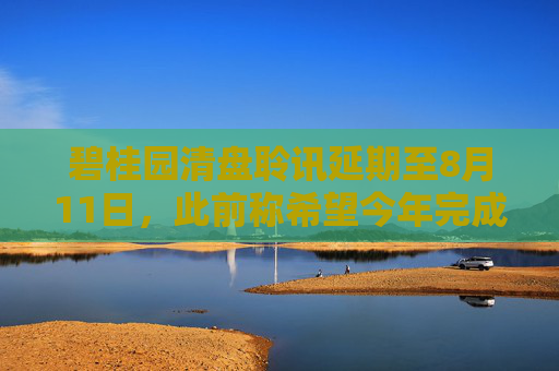 碧桂园清盘聆讯延期至8月11日，此前称希望今年完成境外债重组  第1张