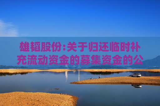 雄韬股份:关于归还临时补充流动资金的募集资金的公告
