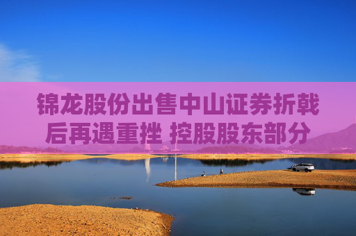 锦龙股份出售中山证券折戟后再遇重挫 控股股东部分股份将被拍卖