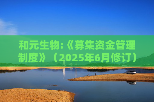 和元生物:《募集资金管理制度》（2025年6月修订）  第1张