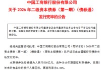 工商银行：完成发行500亿元二级资本债券