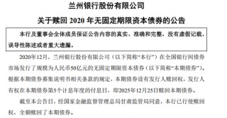 50亿永续债快速赎回背后：兰州银行的底气、权衡与现实挑战