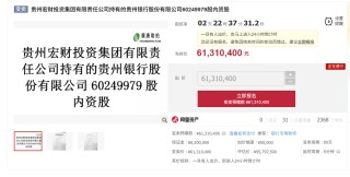 贵州银行1亿股终成交，国资托底难掩治理与业绩双忧