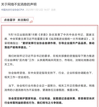 光伏巨头高管称“收储”黄了？整个板块应声大跌，行业协会紧急发声！公司最新回应