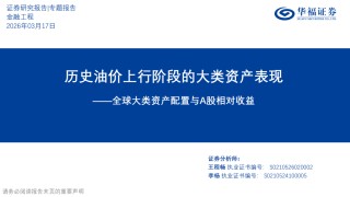 历史油价上行阶段的大类资产表现【华福金工·李杨团队】