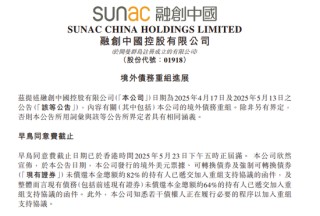 融创、碧桂园同日公告，债务重组新进展