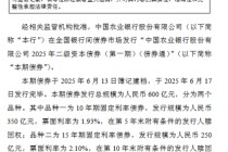 农业银行：600亿元二级资本债券发行完毕