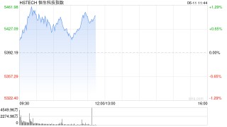 港股高开高走，恒生科技指数涨超1%