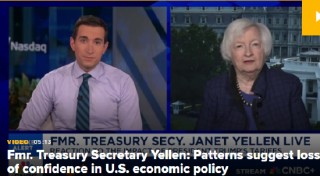 耶伦：由于关税问题，经济衰退风险 “大幅上升”