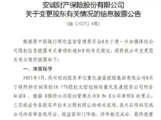 安诚财险股权变更获批 重庆发展投资持股比例18.77%