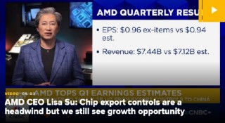 AMD首席执行官苏姿丰称中国是“巨大机遇” 警告美国芯片管制不宜过严
