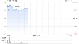 航空股早盘集体反弹 中国国航涨超2%南方航空涨超1%