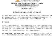 阳光保险：2025年总保费1507.2亿元，同比增长17.4%