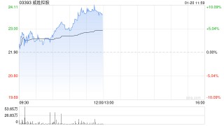 威胜控股午前涨逾9%继续创新高 智能电表投资将进入景气阶段