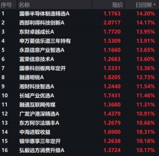 “AI+航天”双轮驱动，多只基金单日净值涨超10%，有基金前十大重仓股几乎全换成商业航天