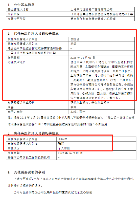 东方红资管总经理张锋,黯然离职的背后 第1张 东方红资管总经理张锋,黯然离职的背后 第1张