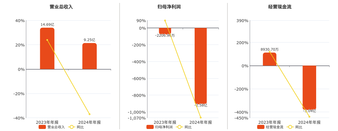 金种子酒(600199.SH)：2024年年报净利润为-2.58亿元，同比亏损扩大  第1张