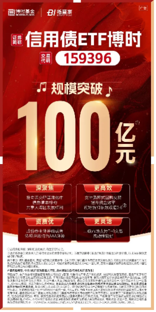 信用债ETF博时(159396)规模突破百亿,成为高效配置利器 第1张 信用债ETF博时(159396)规模突破百亿,成为高效配置利器 第1张