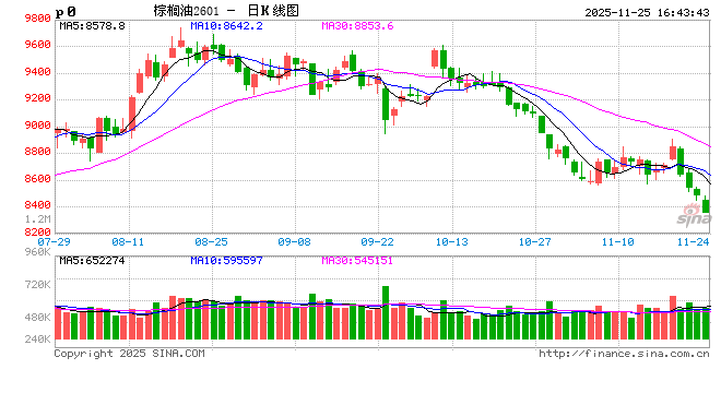 1125热点追踪:棕榈油领跌油脂市场,下跌趋势开启了吗? 第2张 1125热点追踪:棕榈油领跌油脂市场,下跌趋势开启了吗? 第2张