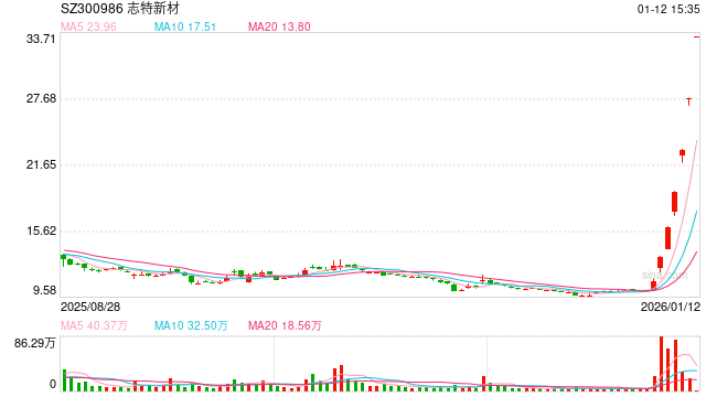 志特新材“20cm”6连板！今年最牛股停牌核查！  第1张