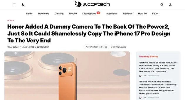 因为一枚“假摄像头”，荣耀在海外惹上了大麻烦  第3张