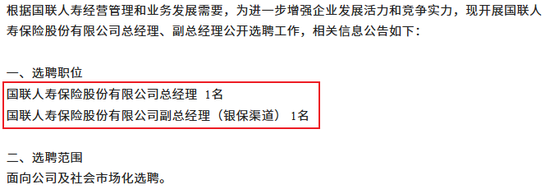 董事长生变、总经理海选！国联人寿三十亿增资后广发“英雄帖”  第6张