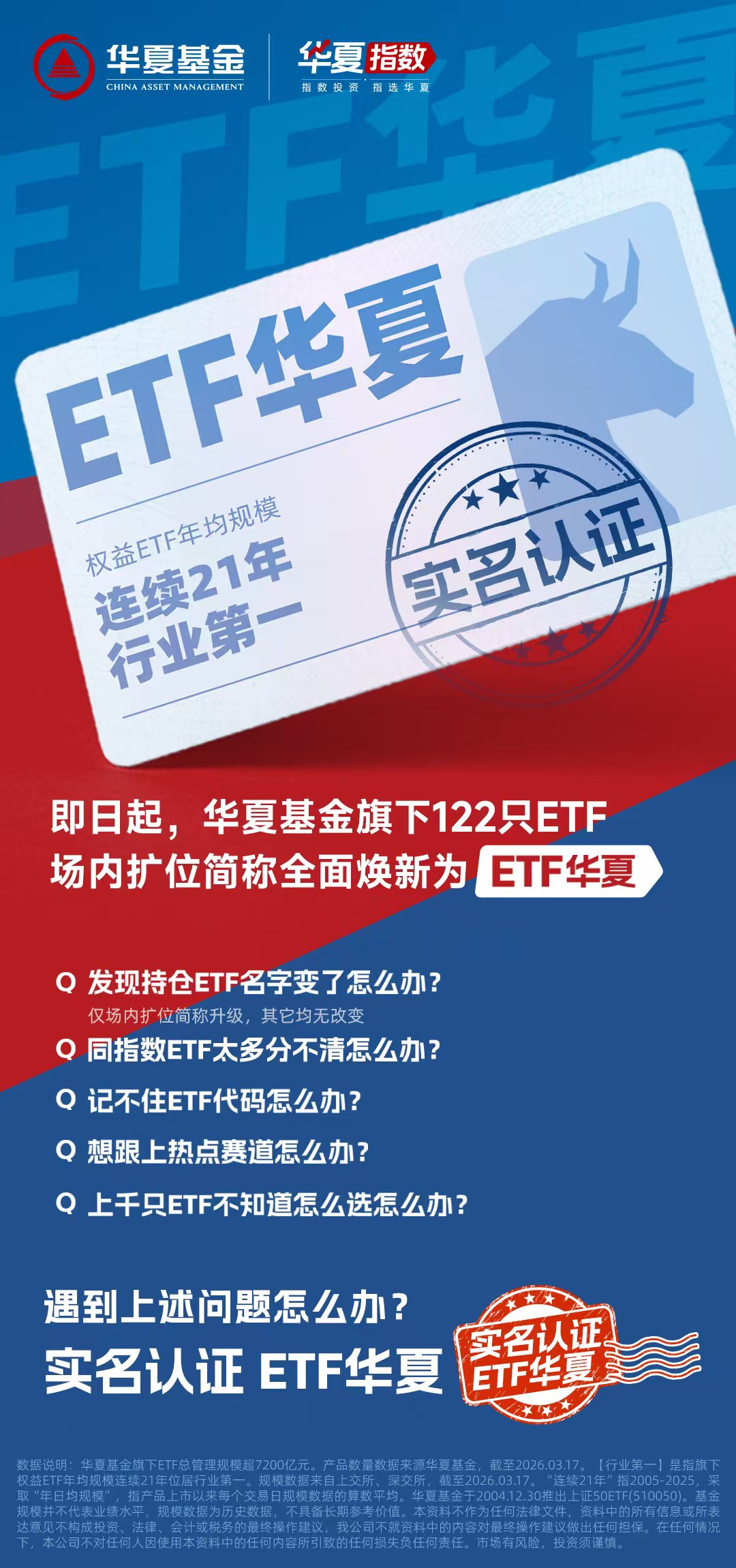 实名认证！ETF华夏来了  第1张