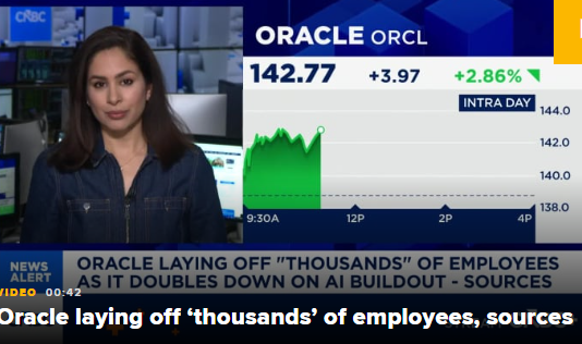 甲骨文持续加码人工智能投入,新一轮裁员数千人 第1张 甲骨文持续加码人工智能投入,新一轮裁员数千人 第1张